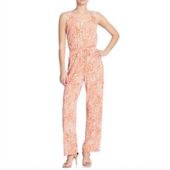 Calvin Klein Orange  & White Zebra Romper Jumpsuit Size 2 - Picture 16 of 16